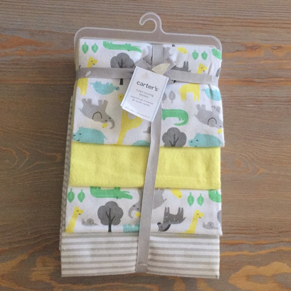 Carter’s Receiving Blankets 4-pack